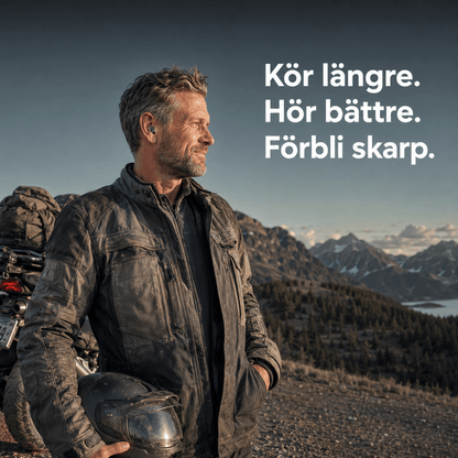 Ridrplug — Kör längre. Hör bättre. Behåll skärpan.