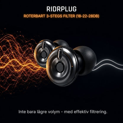 Ridrplug — Kör längre. Hör bättre. Behåll skärpan. - Ridrplug